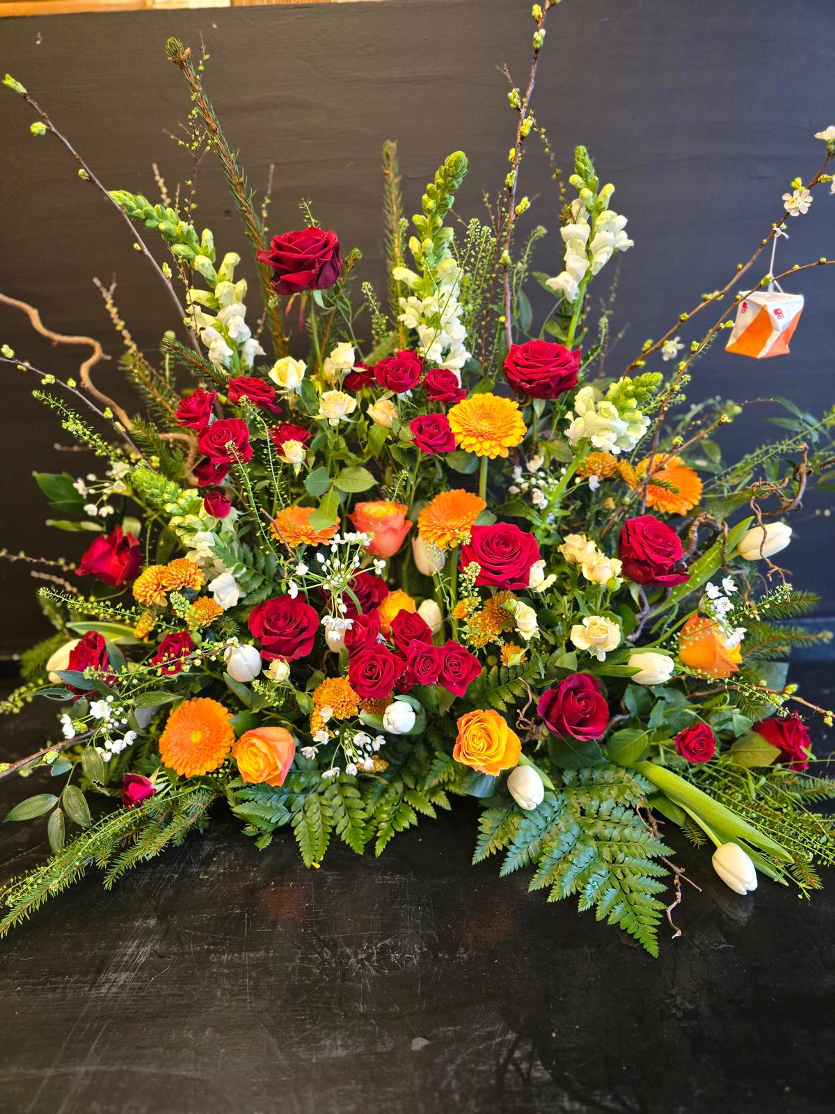 Begravningsdekoration 2 bunden av Wrights Flora