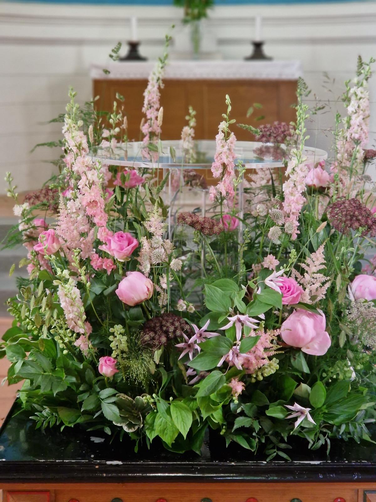 Urndekoration 3 bunden av Wrights Flora